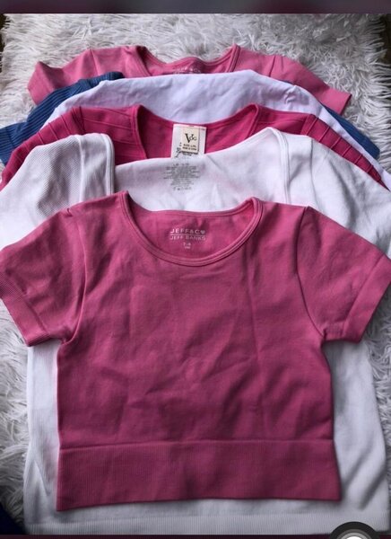 T-shirts en coton multicolores