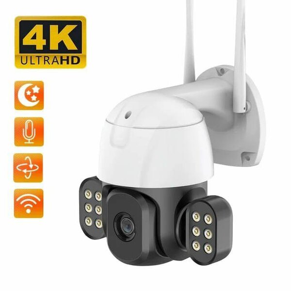 Caméra de sécurité sans fil extérieure Caméra IP Wifi PTZ 4K