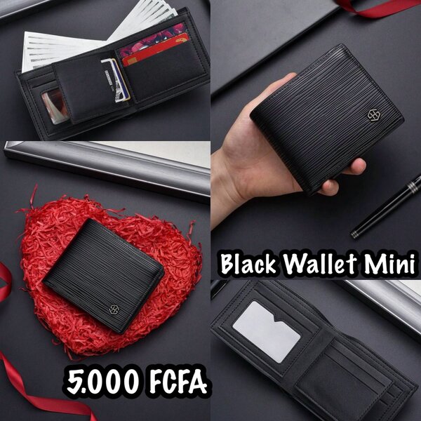 PORTEFEUILLE NOIR 5.000 FCFA
