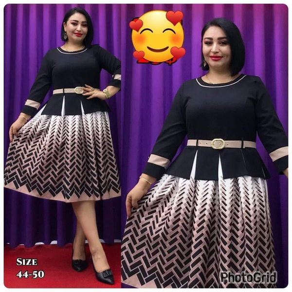Robe noir beige