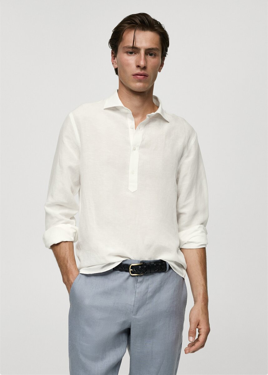 Mango relaxed-fit lin Tencel