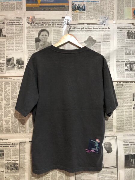 T-shirt noir méduse design