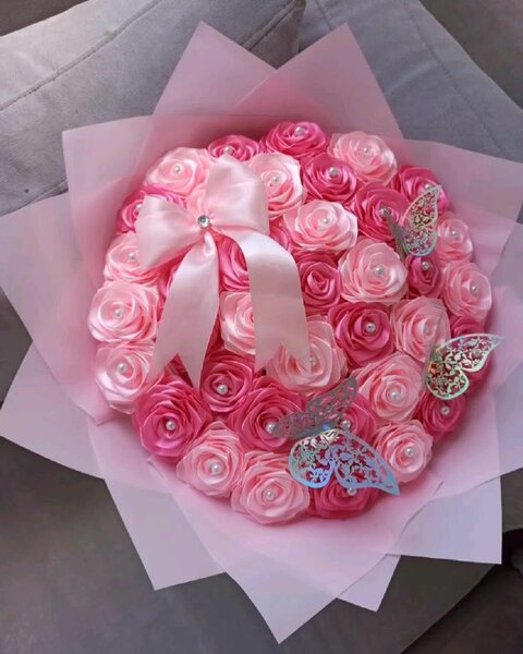 Ribbon flower bouquets