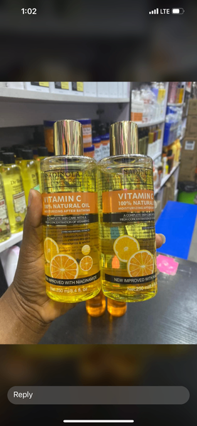 Lightning body oil