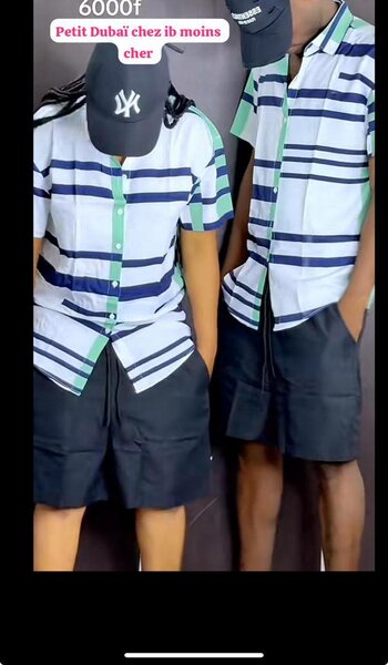 Chemise Rayée Homme Été