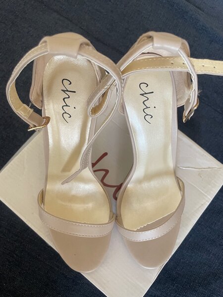 Chic open toe heels