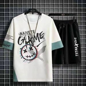 Fashion 2-in-1 Men's Fashion Short Sleeve Set Star T-shirt A