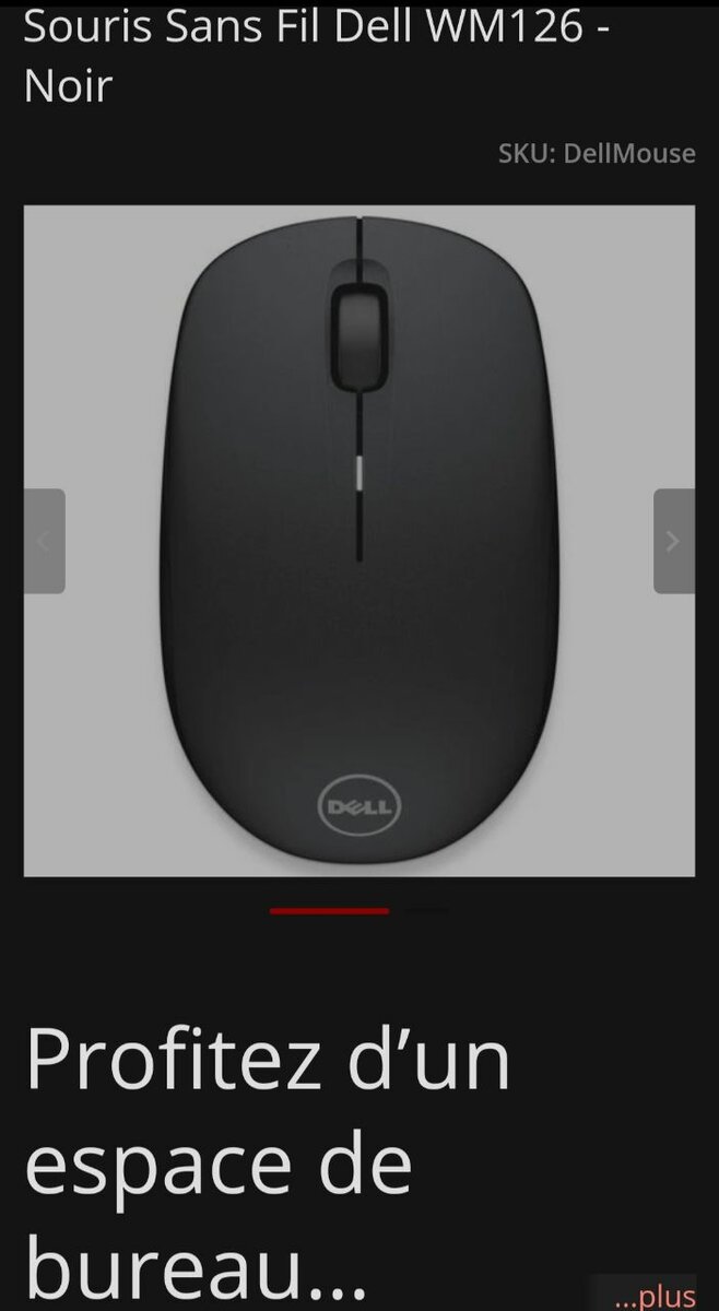 Souris Dell WM126