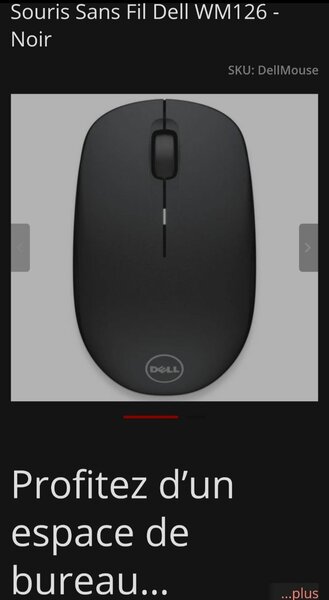 Souris Dell WM126