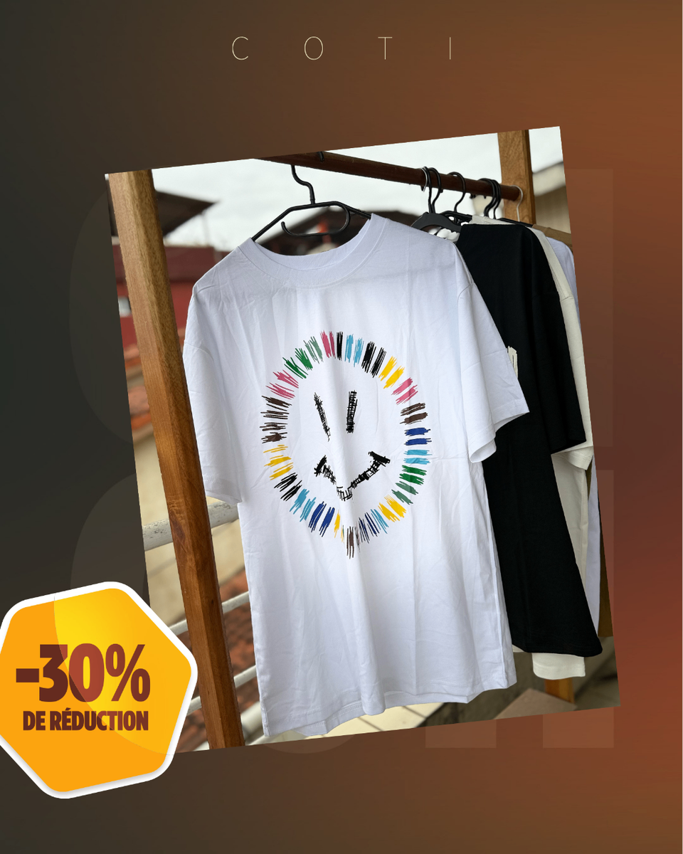 T-shirt Blanc Design Créatif