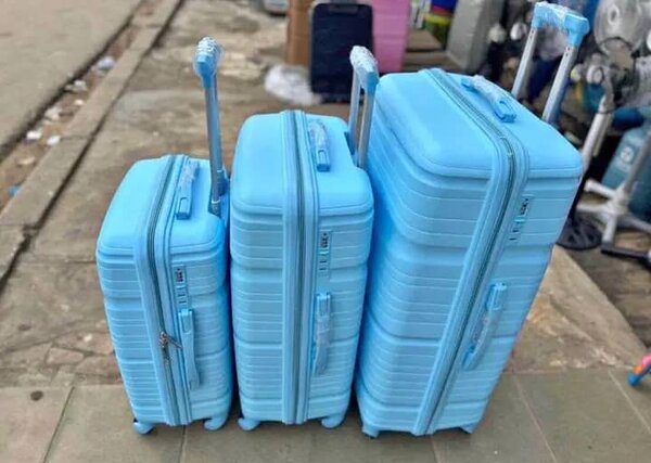 Set de valises rigides bleu