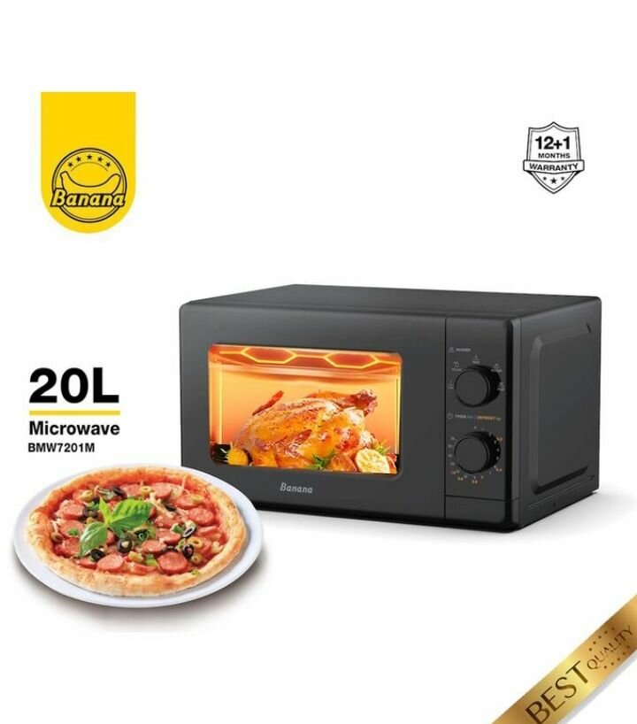 20L- Microwave Oven Black