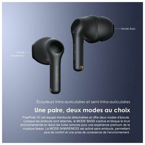 Écouteurs oraimo sans fil ENC FreePods 3C