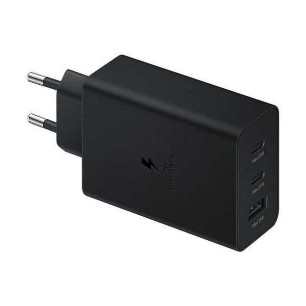 BOITIER DE CHARGEUR-2 TYPE C(65W ET 25W)-1 TYPE USB(15W)