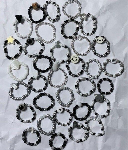 Bagues Perles Colorées DIY