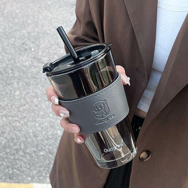Glass water bottles