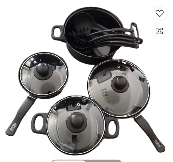 Ensemble de casseroles antiadhésives