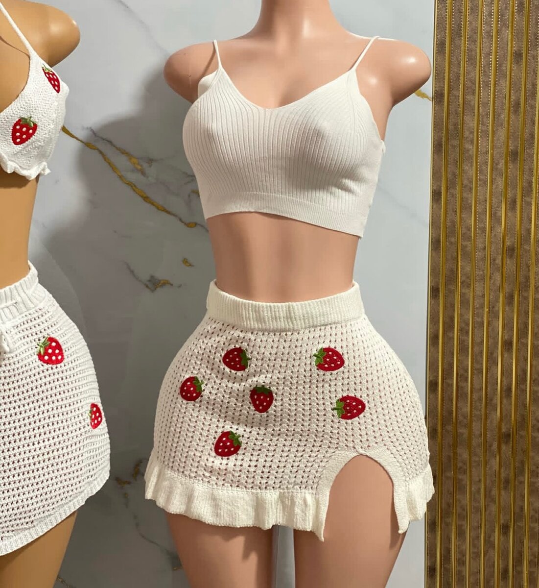 Top and skirt