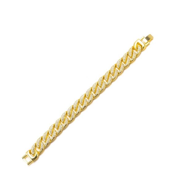 Bracelet en or avec strass