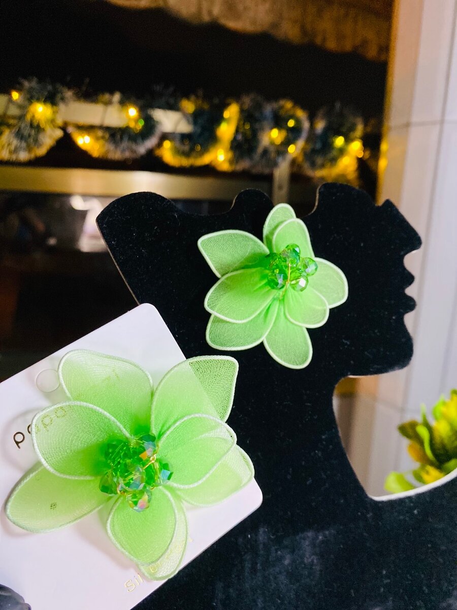 Boucles d'oreilles à  fleurs