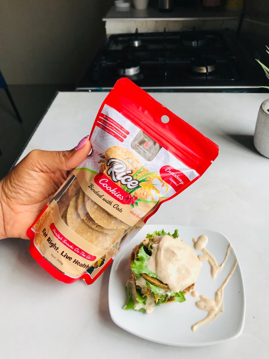 Rice oat cookies