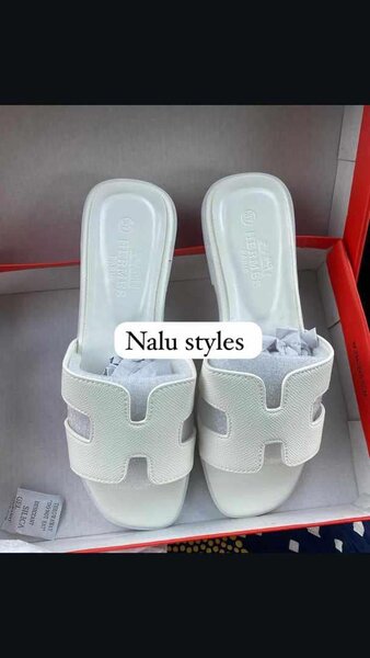 White sandals