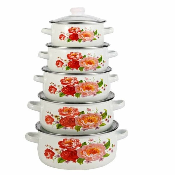 1*5 Enamel Serving Pots 