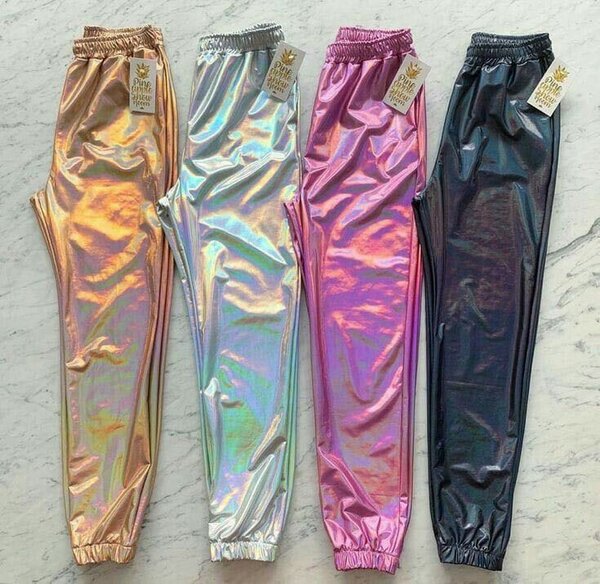 Pantalons imprimés mode brillants