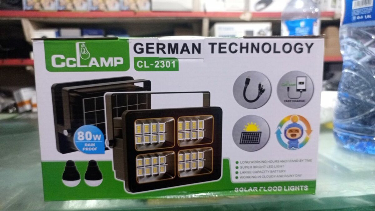 lampe solaire à 2 ampoules