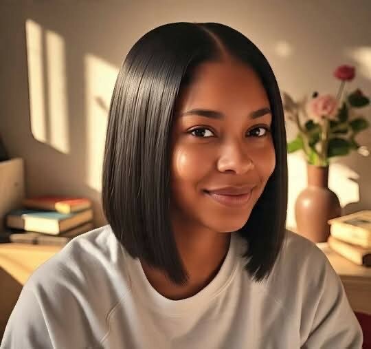 Cheveux lisses naturels