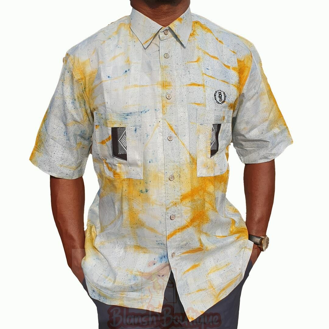 Chemise indigo