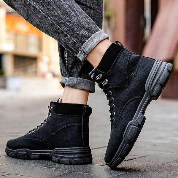 Homme Martin talons hauts casual comfort outboor chaussures