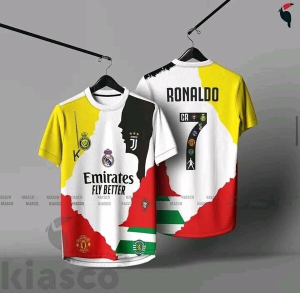 T-shirts Foot Multiclub Ronaldo Messi