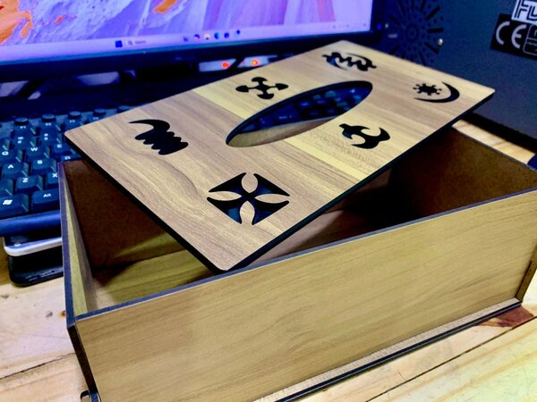 wooden Tissue box