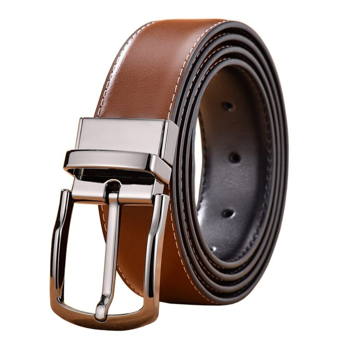 Ceinture cuire double face