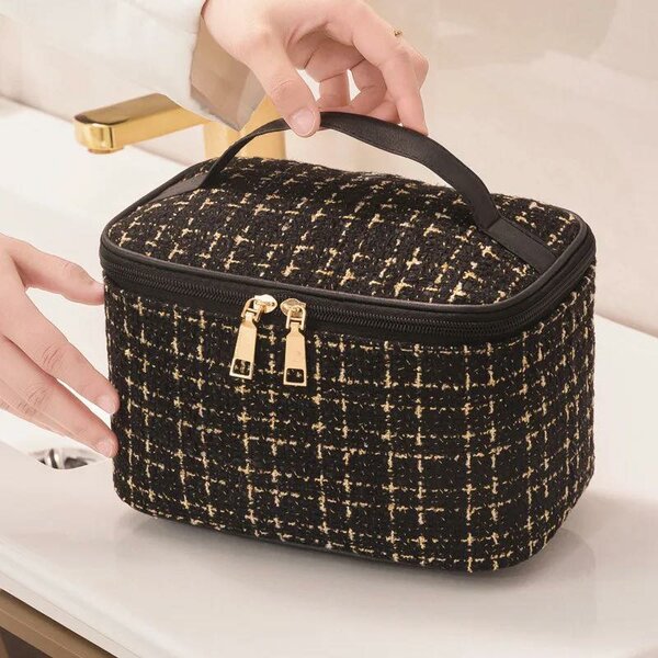 Trousse à maquillage pour un rangement idéal de vos cosmétiques, noir