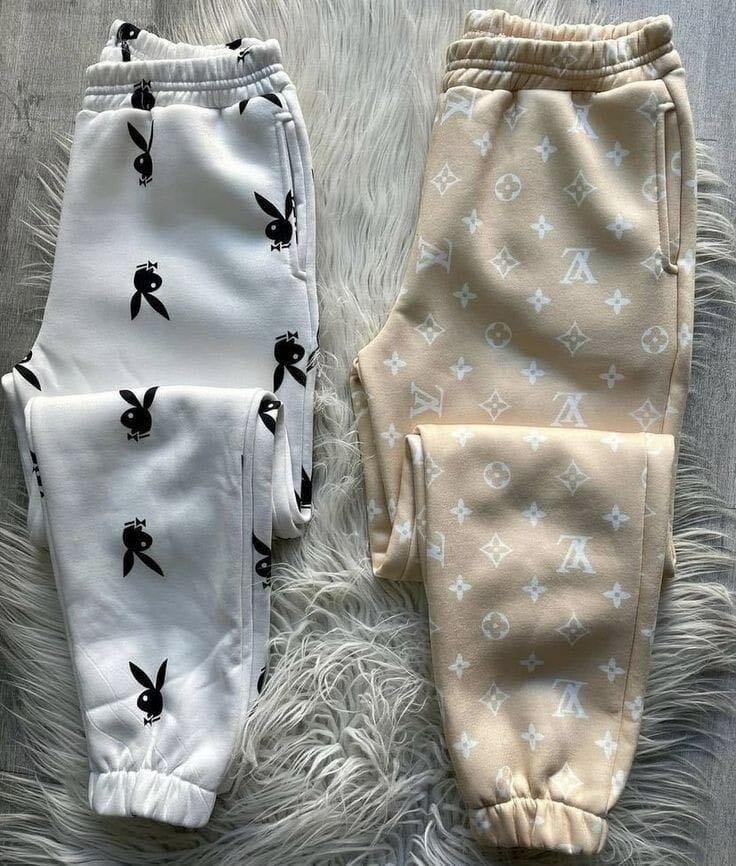 Pantalons imprimés mode brillants