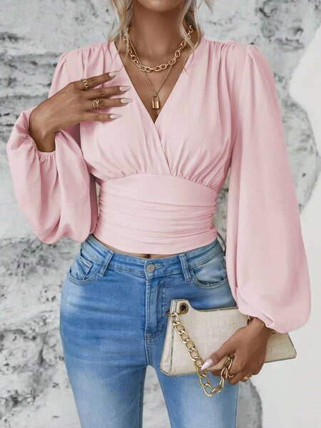Blouse manches longues élégante