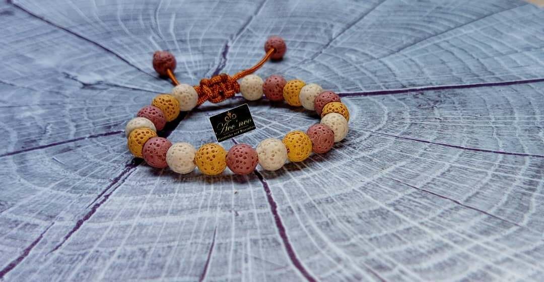 Bracelet pierre de volcan