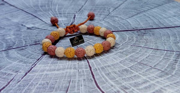 Bracelet pierre de volcan