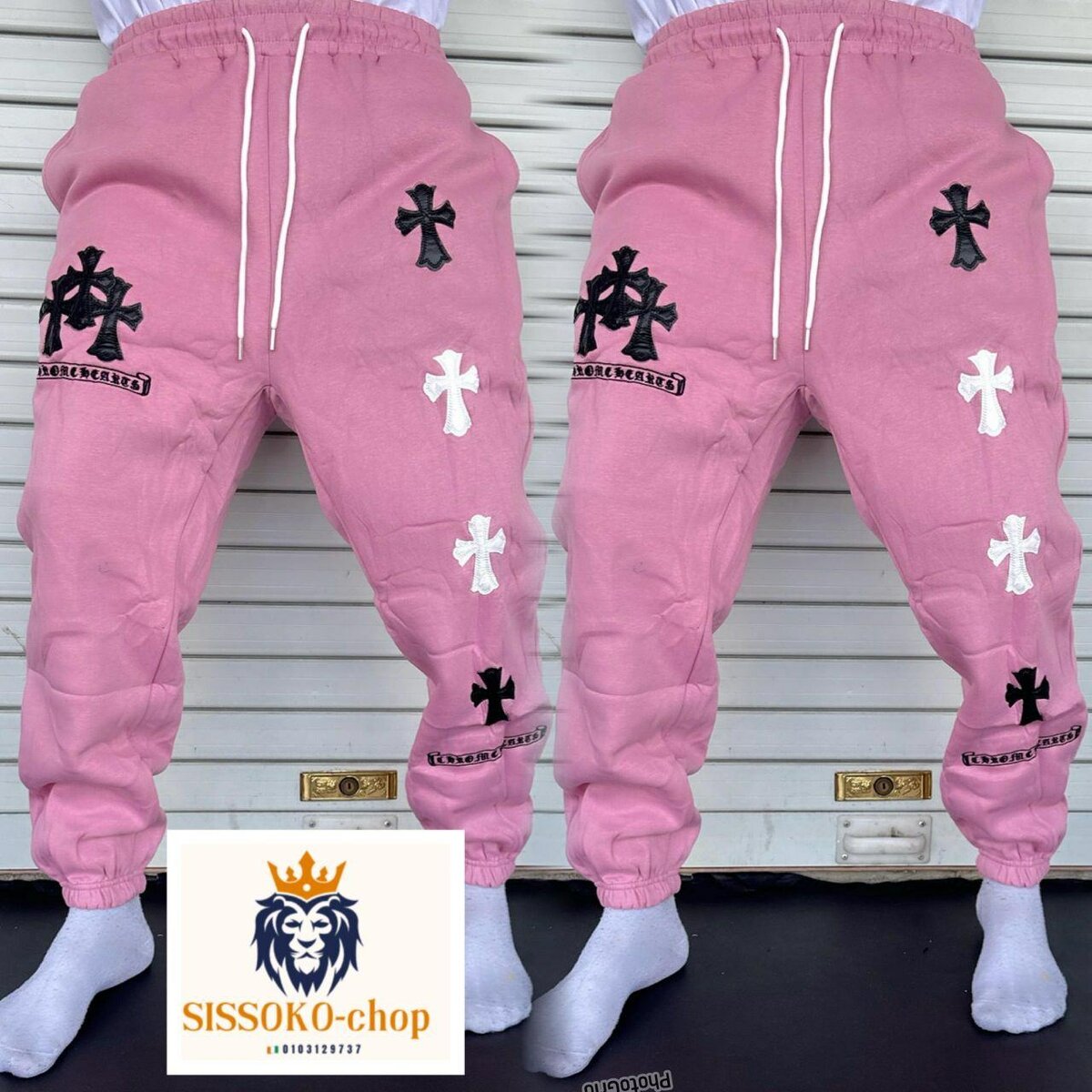 Jogging homme rose tendance