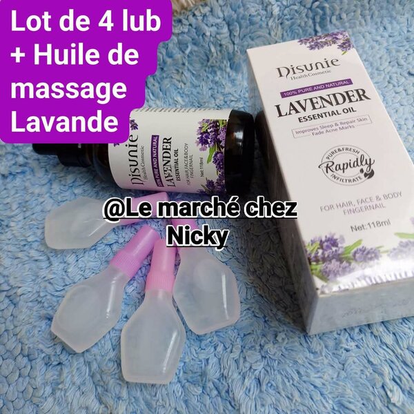 4 lubrifiants +huile de massag