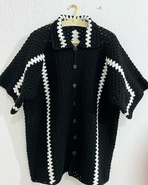Crochet Mens T-shirt