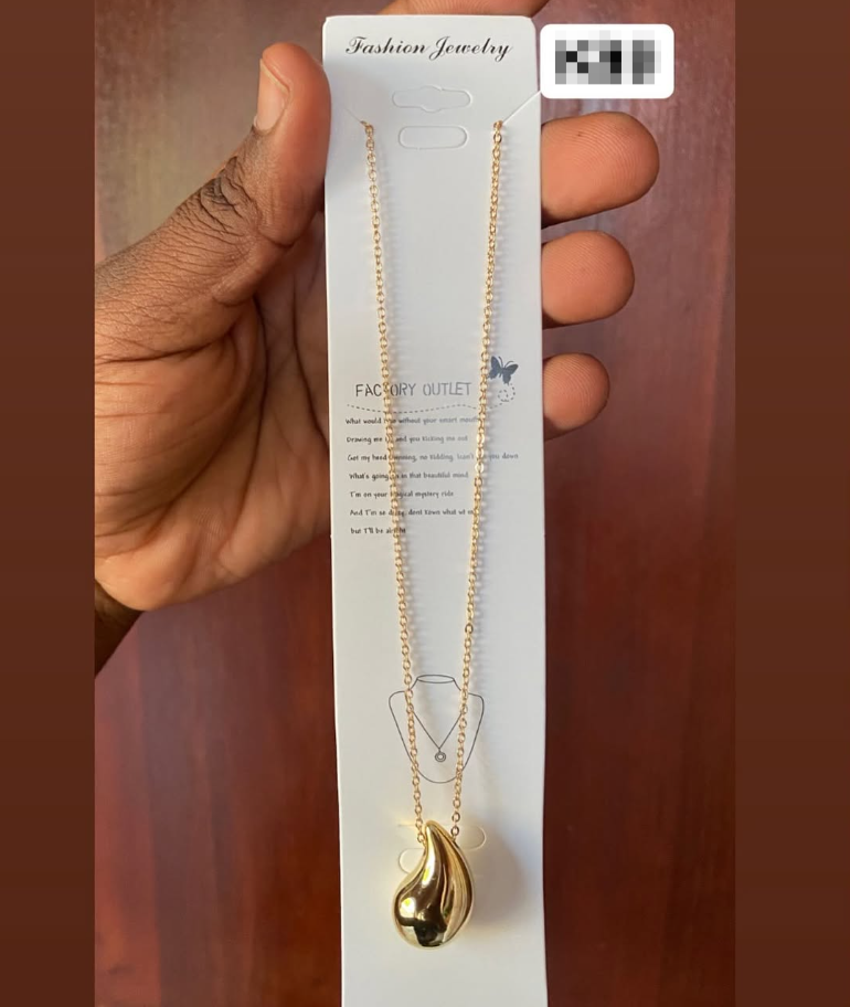 Raindrop necklace