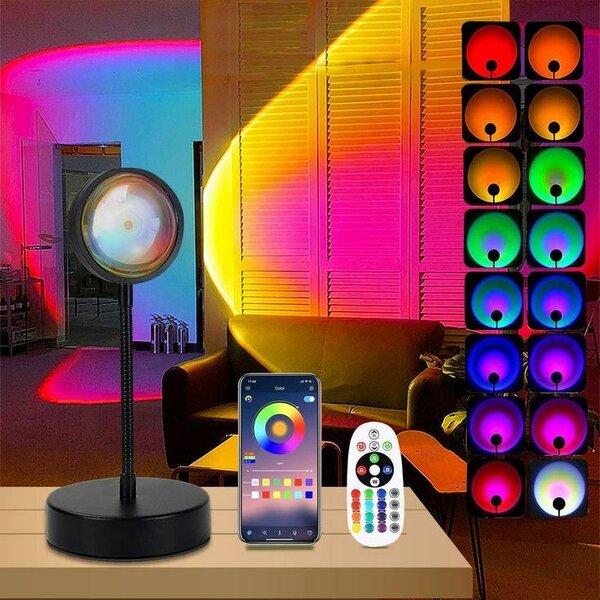 Lampe de projection LED arc-en-ciel