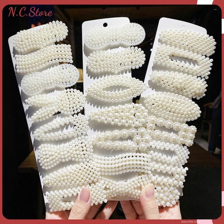 Ensemble d'épingles à cheveux perles