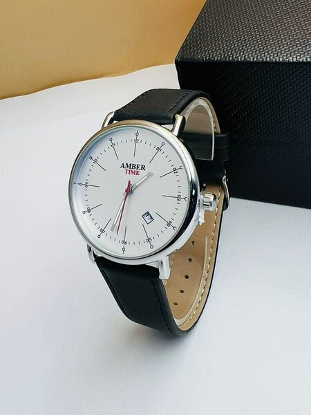 Montre manche en cuir