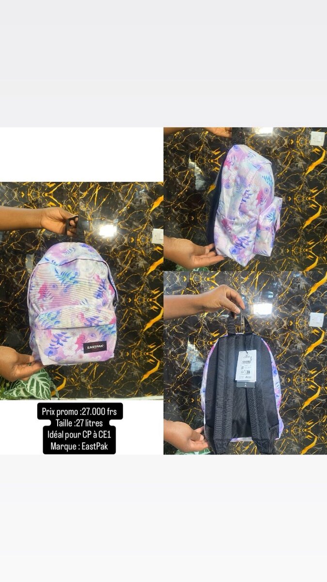 Sac à dos imprimé tropical