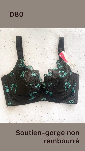 Soutien-gorge dentelle vert