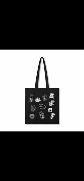 Sac fourre-tout en toile noire